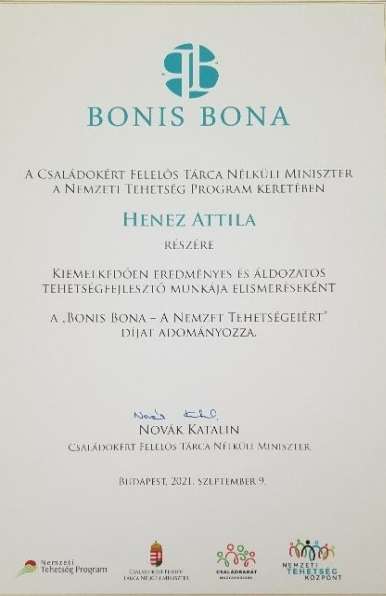 Bonis bona díj