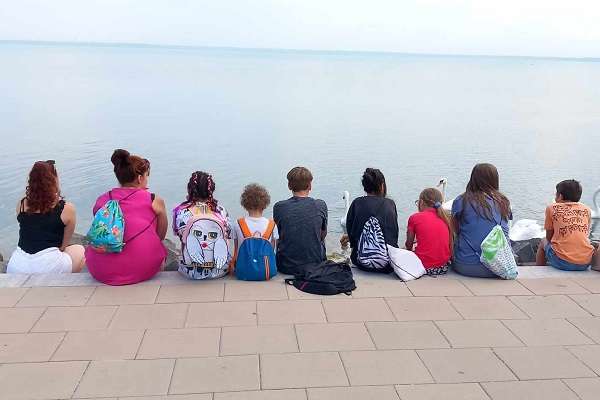 Sok gyermek először láthatta a „magyar tengert”